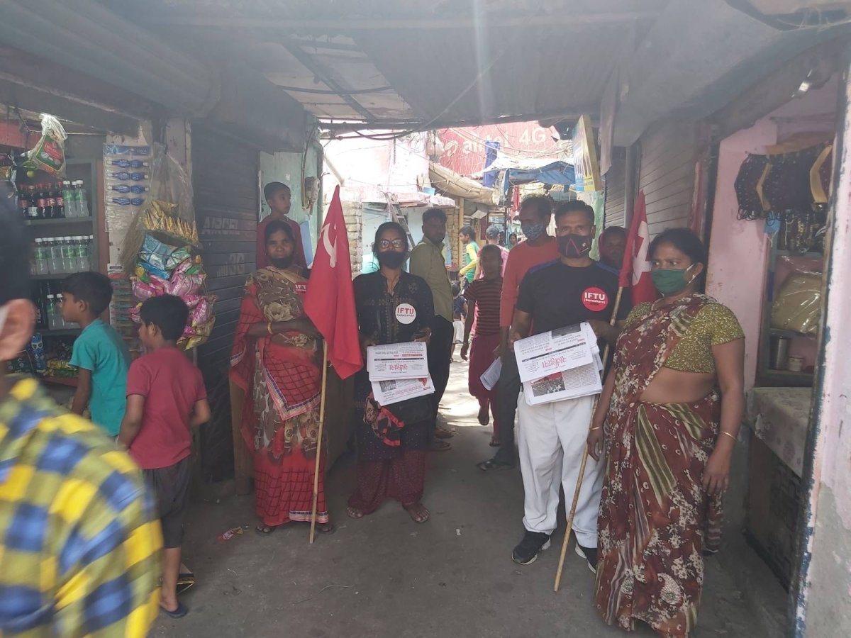 Campaign for Demand of Basic Amenities in Mayapuri Jhuggi Basti, Delhi
